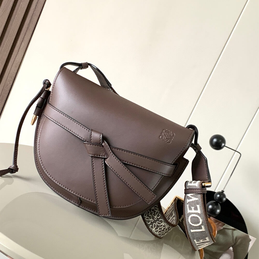 Loewe Small Gate bag in soft calfskin and jacquard